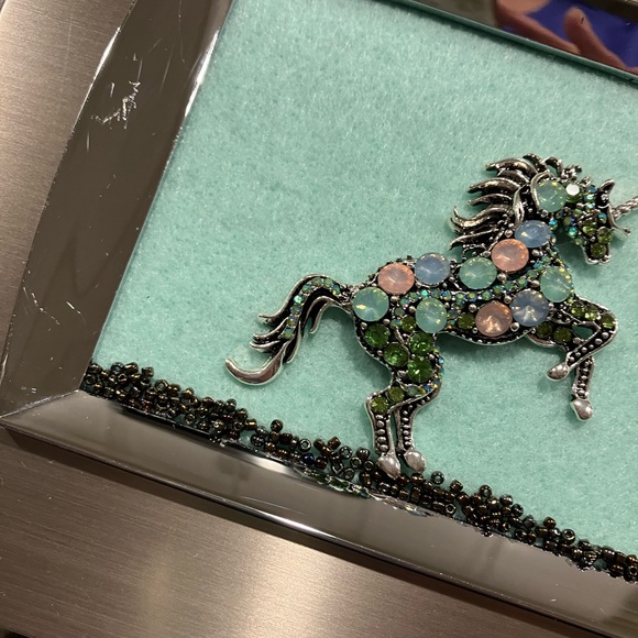 FRAMED JEWELRY ART PICTURE. HANDMADE UNIQUE OOAK GIFT 💝 IDEA - Picture 5 of 9